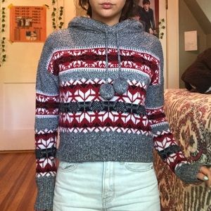 Gray winter sweater